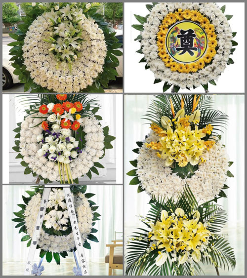 安徽阜阳市临泉县长官镇花兰村花圈速递